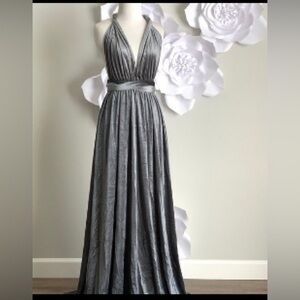 Infinity Grey bridesmaid dress
